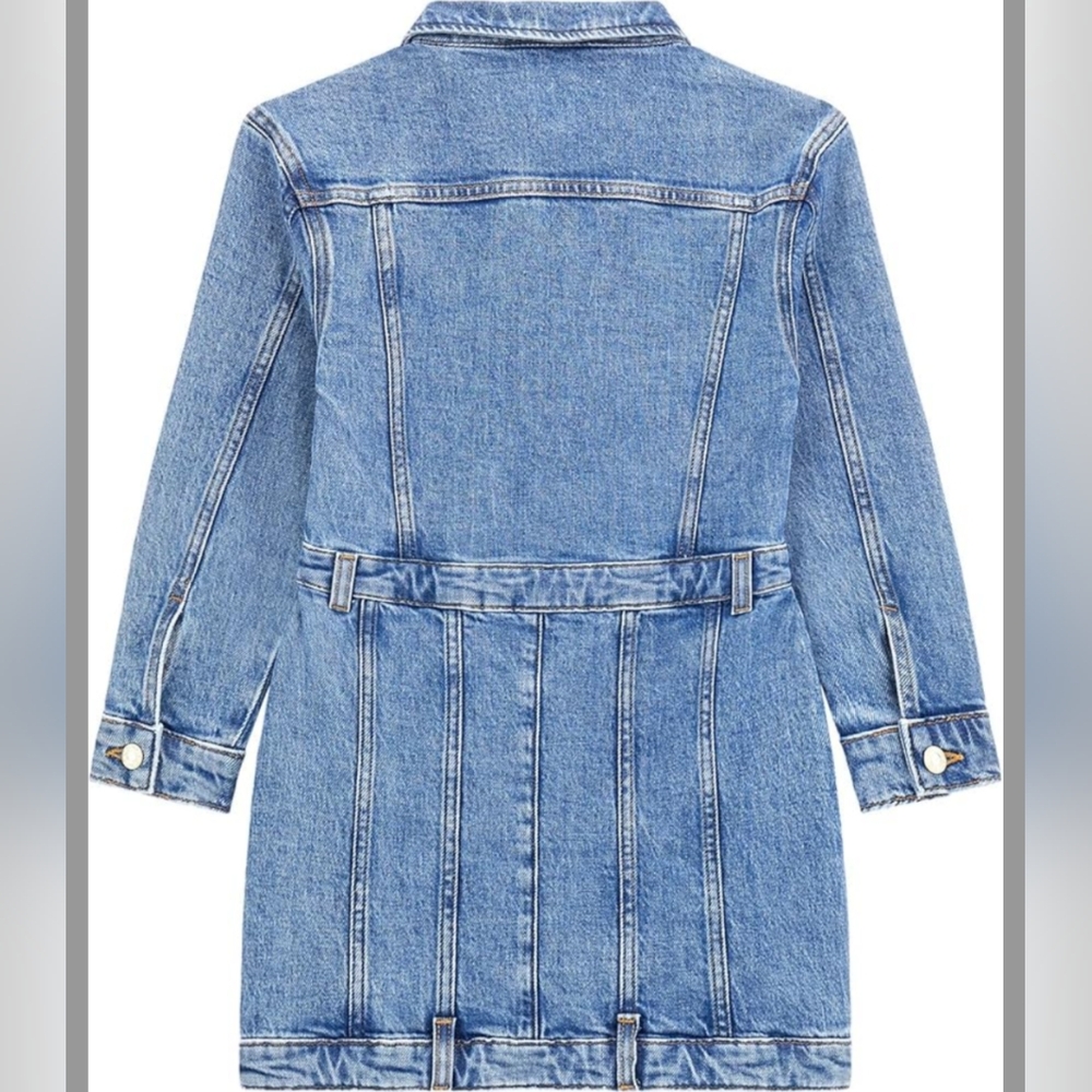 GUESS Girls' Eco Stretch Denim Dress Size 16 - Picture 3 of 16